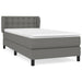 Pat box spring cu saltea, gri închis, 80x200 cm, textil - WALTI WALTI