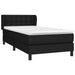 Pat box spring cu saltea, negru, 90x190 cm, textil - WALTI WALTI
