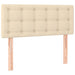 Pat box spring cu saltea, crem, 100x200 cm, textil - WALTI WALTI
