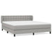 Pat continental, gri deschis, 180x200 cm, material textil - WALTI WALTI