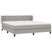 Pat continental, gri deschis, 180x200 cm, material textil - WALTI WALTI