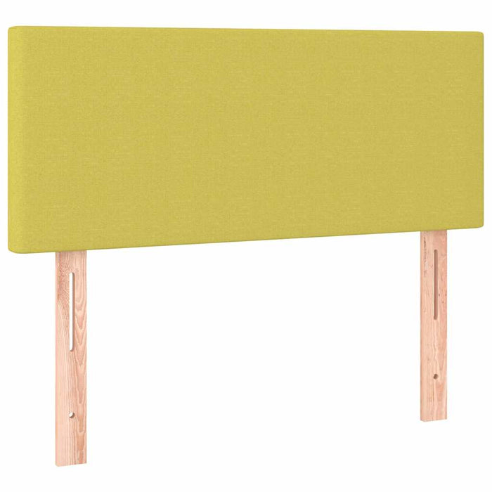 Pat box spring cu saltea, verde, 80x200 cm, textil WALTI