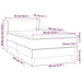 Pat box spring cu saltea, gri deschis, 90x190 cm, textil - WALTI WALTI