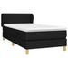 Pat box spring cu saltea, negru, 90x200 cm, textil - WALTI WALTI