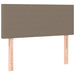 Pat box spring cu saltea, gri taupe, 100x200 cm, textil - WALTI WALTI