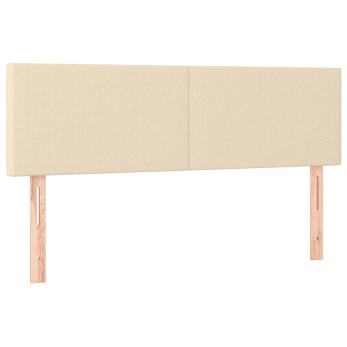 Pat box spring cu saltea, crem, 140x200 cm, textil - WALTI WALTI