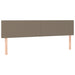 Pat box spring cu saltea, gri taupe, 200x200 cm, textil - WALTI WALTI