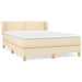 Pat continental cu saltea, crem, 140x200 cm, material textil - WALTI WALTI