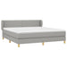 Pat continental, gri deschis, 180x200 cm, material textil - WALTI WALTI
