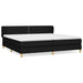 Pat box spring cu saltea, negru, 200x200 cm, textil - WALTI WALTI