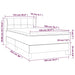 Pat box spring cu saltea, gri deschis, 100x200 cm, textil - WALTI WALTI