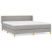 Pat continental, gri deschis, 180x200 cm, material textil - WALTI WALTI