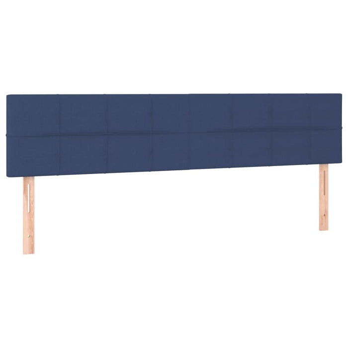 Pat box spring cu saltea, albastru, 180x200 cm, material textil - WALTI WALTI