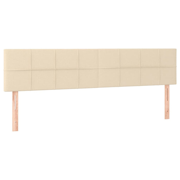 Pat box spring cu saltea, crem, 200x200 cm, textil - WALTI WALTI