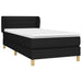 Pat box spring cu saltea, negru, 80x200 cm, textil - WALTI WALTI