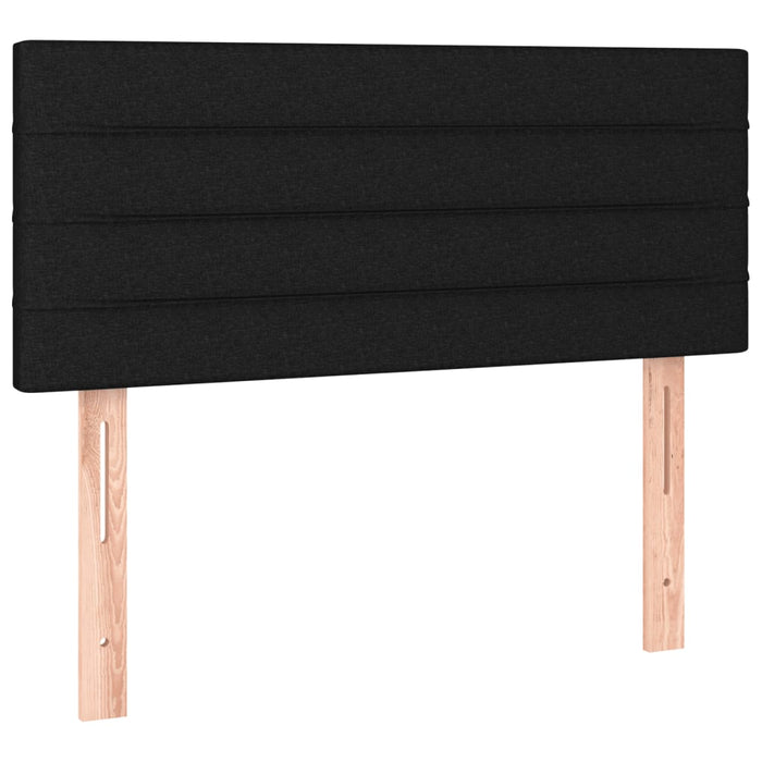 Pat box spring cu saltea, negru, 80x200 cm, textil - WALTI WALTI