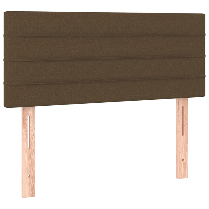 Pat box spring cu saltea, maro închis, 100x200 cm, textil - WALTI WALTI