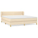 Pat continental cu saltea, crem, 180x200 cm, textil - WALTI WALTI