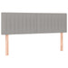Pat box spring cu saltea, gri deschis, 140x190 cm, textil - WALTI WALTI
