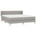 Pat continental, gri deschis, 180x200 cm, material textil - WALTI WALTI