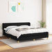 Pat box spring cu saltea, negru, 180x200 cm, catifea - WALTI WALTI