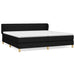 Pat box spring cu saltea, negru, 200x200 cm, textil - WALTI WALTI