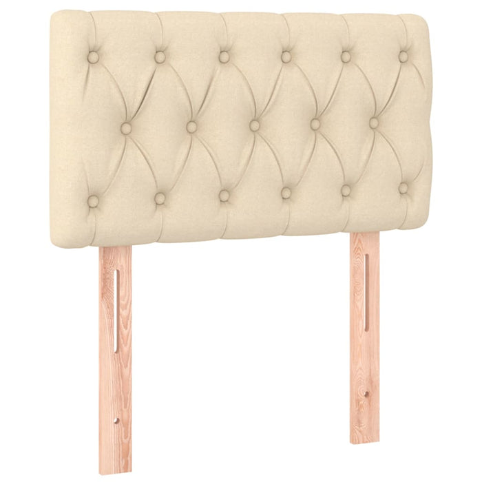 Pat box spring cu saltea, crem, 80x200 cm, textil - WALTI WALTI