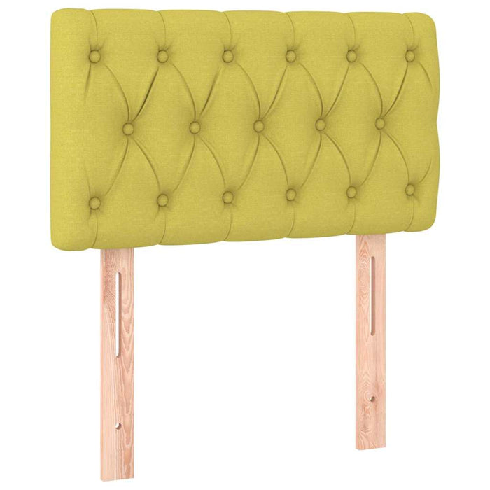 Pat box spring cu saltea, verde, 80x200 cm, textil WALTI
