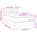 Pat box spring cu saltea, negru, 100x200 cm, textil - WALTI WALTI