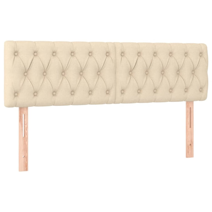 Pat box spring cu saltea, crem, 140x200 cm, textil - WALTI WALTI