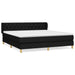 Pat box spring cu saltea, negru, 160x200 cm, textil - WALTI WALTI