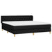 Pat box spring cu saltea, negru, 160x200 cm, textil - WALTI WALTI