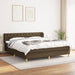 Pat box spring cu saltea, maro închis, 160x200 cm, textil - WALTI WALTI
