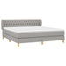 Pat continental, gri deschis, 180x200 cm, material textil - WALTI WALTI