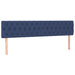 Pat box spring cu saltea, albastru, 180x200 cm, material textil - WALTI WALTI
