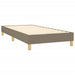 Pat box spring cu saltea, gri taupe, 90x190 cm, textil - WALTI WALTI