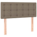 Pat box spring cu saltea, gri taupe, 90x190 cm, textil - WALTI WALTI