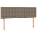Pat continental cu saltea gri taupe 140x200 cm material textil - WALTI WALTI