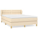 Pat continental cu saltea, crem, 140x200 cm, material textil - WALTI WALTI