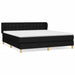 Pat box spring cu saltea, negru, 160x200 cm, textil - WALTI WALTI