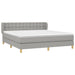 Pat continental, gri deschis, 180x200 cm, material textil - WALTI WALTI