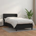 Pat continental cu saltea, negru, 80x200 cm, piele ecologică - WALTI WALTI