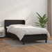 Pat box spring cu saltea, negru, 90x190 cm, piele ecologică - WALTI WALTI