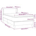 Pat box spring cu saltea, negru, 100x200 cm, piele ecologică - WALTI WALTI