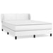 Pat box spring cu saltea, alb, 140x200 cm, piele ecologică - WALTI WALTI
