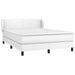 Pat box spring cu saltea, alb, 140x200 cm, piele ecologică - WALTI WALTI