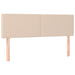 Pat box spring cu saltea, cappuccino, 140x200cm piele ecologică - WALTI WALTI