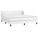 Pat box spring cu saltea, alb, 160x200 cm, piele ecologică - WALTI WALTI