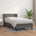 Pat box spring cu saltea, gri, 80x200 cm, piele ecologică - WALTI WALTI