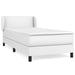 Pat box spring cu saltea, alb, 100x200 cm, piele ecologică - WALTI WALTI